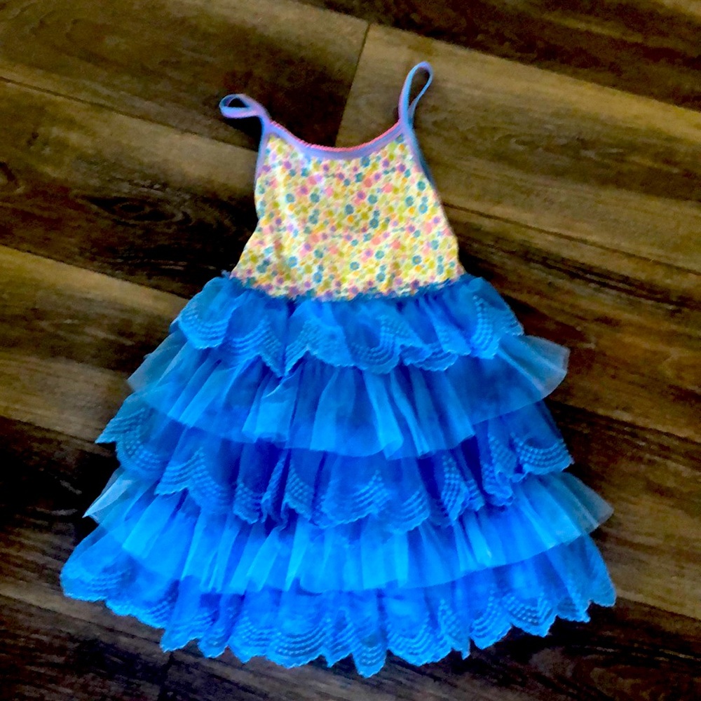 Janie and Jack Tulle Ruffle Dress